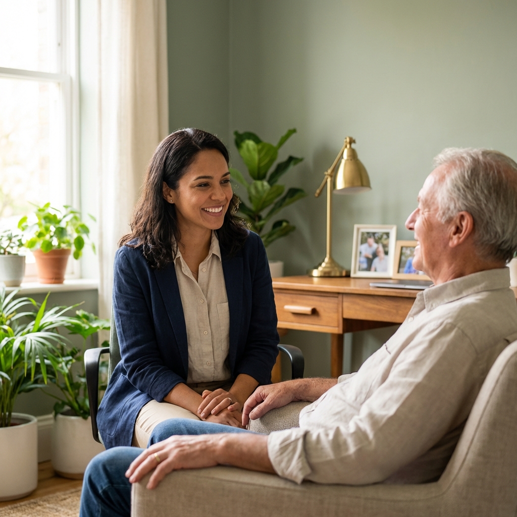 Médico conversando com paciente - escuta ativa